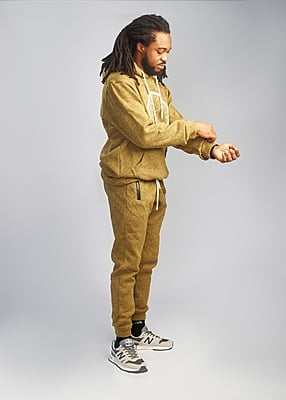 Gold Hoodie and Joggers Set (Male)