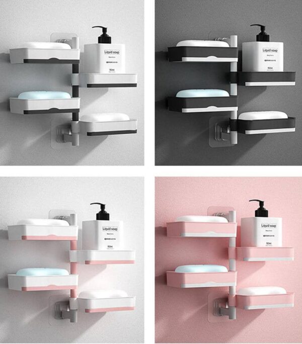 4 LAYERS ROTATABLE SOAP RACK 4 LAYERS ROTATABLE SOAP RACK