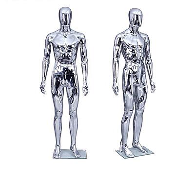 Chrome FRP Plastic Full Body Male Mannequin Chrome FRP Plastic Full Body Male Mannequin