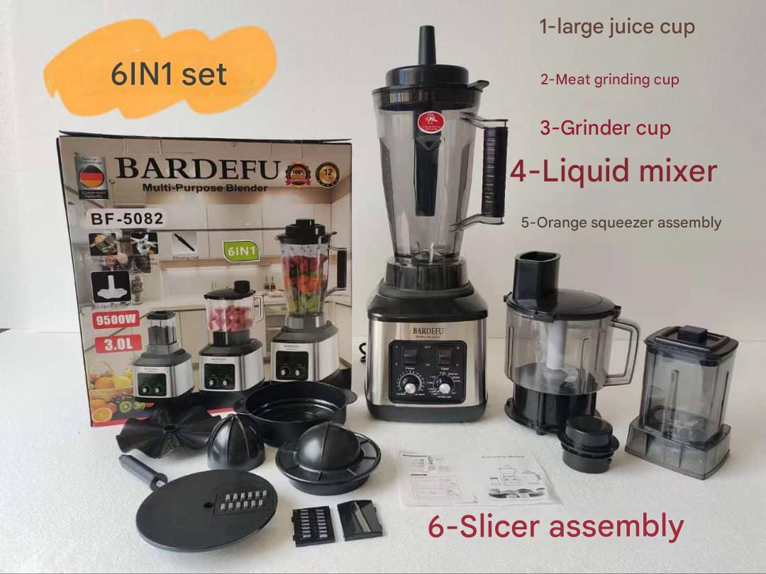 HIGH QUALITY ORIGINAL BARDEFU 6IN1 BLENDER, GRINDER & FOOD PROCESSOR WITH ACCESSORIES HIGH QUALITY ORIGINAL BARDEFU 6IN1 BLENDER, GRINDER & FOOD PROCESSOR WITH ACCESSORIES
