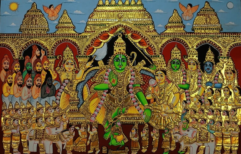 Ramar Pattabishegam - Chola Impressions Masterpiece Painting
