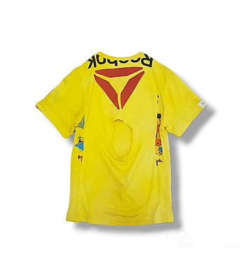 Copy of Face Back Tee in Yellow