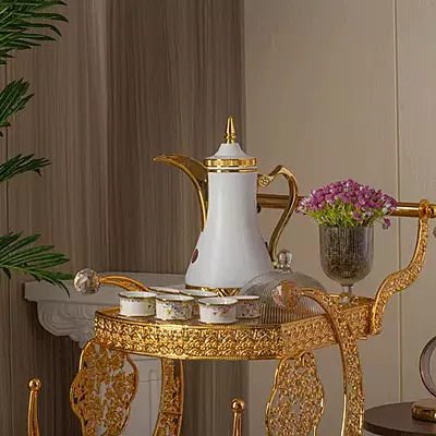 Gold and white Trolly Gold and white Trolly