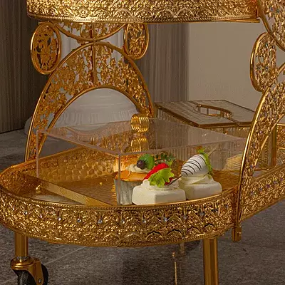 Gold and white Trolly Gold and white Trolly
