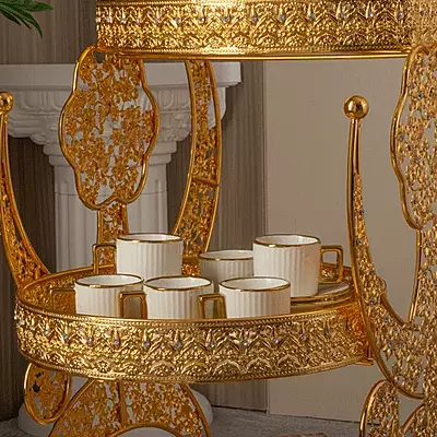 Gold and white Trolly Gold and white Trolly