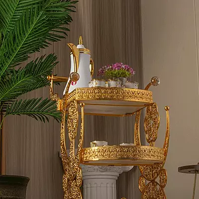 Gold and white Trolly Gold and white Trolly