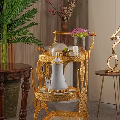 Gold and white Trolly Gold and white Trolly