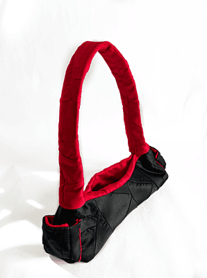 Colour Block Patchwork Satin Bag