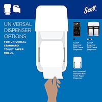 Scott Toilet Paper 100% Recycled, 2-Ply, 4.0" x 4.0", 473 Sheets/Roll - 80/Case Scott Toilet Paper 100% Recycled, 2-Ply, 4.0" x 4.0", 473 Sheets/Roll - 80/Case