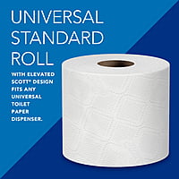 Scott Essential Standard Roll Bathroom Tissue for Business, Septic Safe, 2-Ply, White, 550 Sheets/Roll, 80/Case Scott Essential Standard Roll Bathroom Tissue for Business, Septic Safe, 2-Ply, White, 550 Sheets/Roll, 80/Case