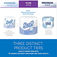 Scott Essential Standard Roll Bathroom Tissue for Business, Septic Safe, 2-Ply, White, 550 Sheets/Roll, 80/Case Scott Essential Standard Roll Bathroom Tissue for Business, Septic Safe, 2-Ply, White, 550 Sheets/Roll, 80/Case