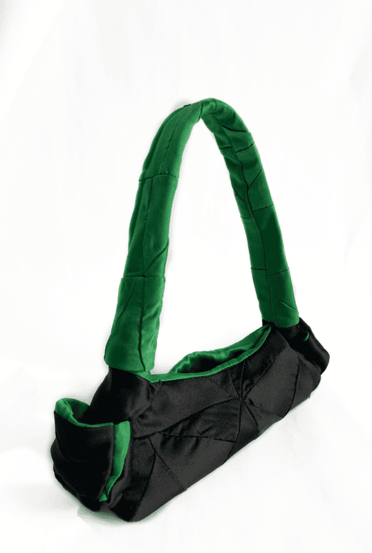 Colour Block Patchwork Satin Bag