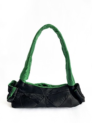 Colour Block Patchwork Satin Bag