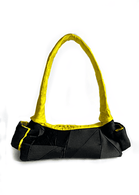 Colour Block Patchwork Satin Bag