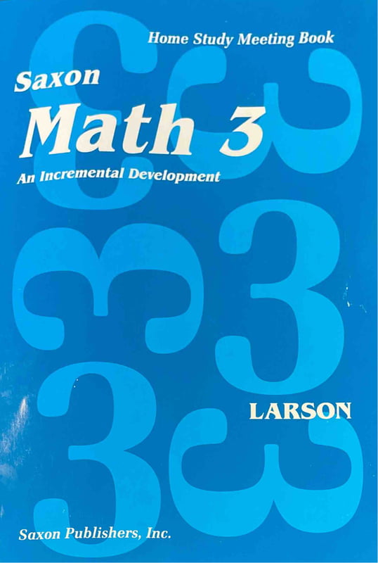 Saxon Math 3 Home Study Meeting Book
