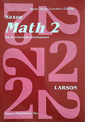 Saxon Math 2- Home Study Teacher's Edition