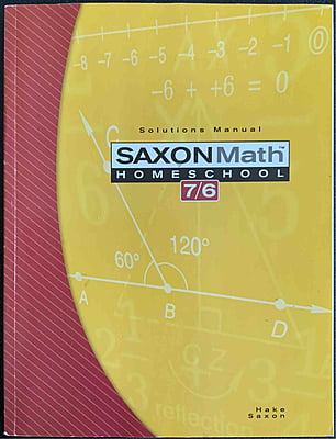 Saxon Math 7/6 Homeschool Solutions Manual