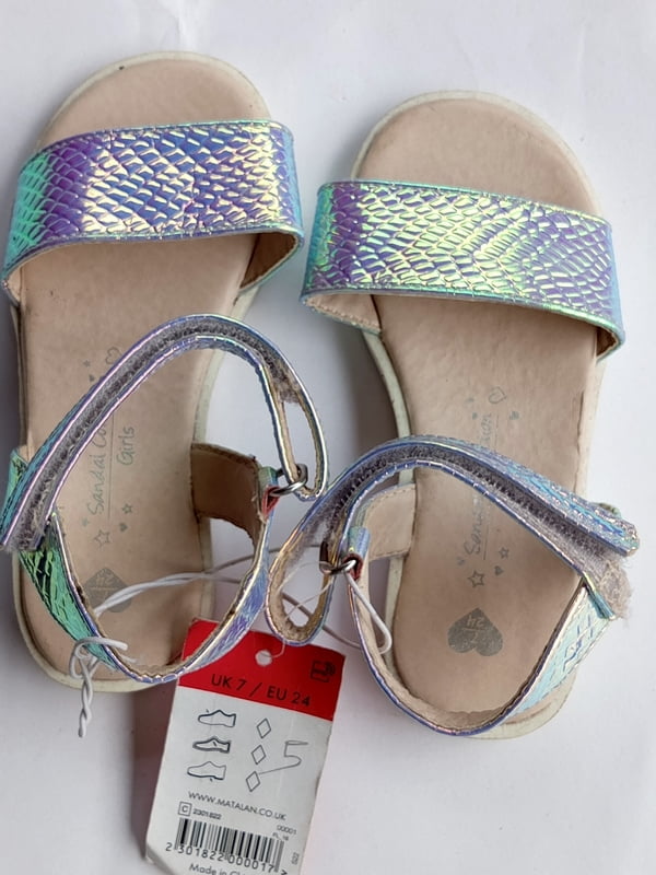HIGH QUALITY SILVER SPARKLING FLAT SANDAL 0 UK STOCK SHOES  SIZE 7./24