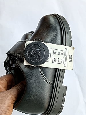 100% LEATHER UPPER HIGH QUALITY MARKS & SPENCERS BOYS SHOES  - UK STOCK SHOES