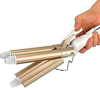 PREMIUM CERAMIC ELECTRIC  3 BARRELS HAIR CURLER
