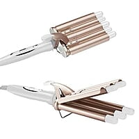PREMIUM CERAMIC ELECTRIC  3 BARRELS HAIR CURLER
