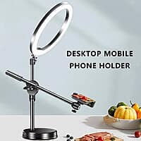 OVERHEAD TRIPOD STAND FOR MOBILE PHONES WITH RING LIGHT OVERHEAD TRIPOD STAND FOR MOBILE PHONES WITH RING LIGHT