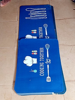 2 PIECES KITCHEN MAT KITCHEN RUNNER (COOKING TOGETHER)120CMBY 40CM