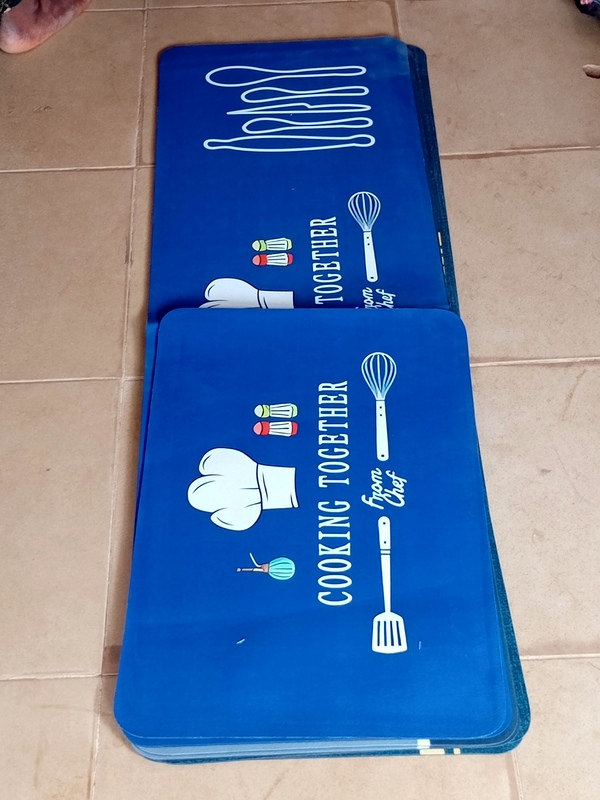 2 PIECES KITCHEN MAT KITCHEN RUNNER (COOKING TOGETHER)120CMBY 40CM 2 PIECES KITCHEN MAT KITCHEN RUNNER (COOKING TOGETHER)120CMBY 40CM