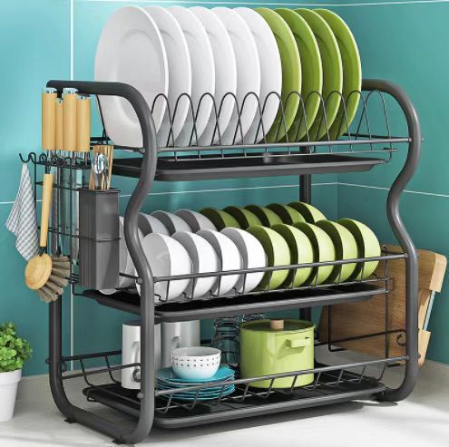 B-SHAPED STAINLESS STEEL PLATE RACK B-SHAPED STAINLESS STEEL PLATE RACK
