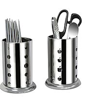 STAINLESS STEEL SILVER CUTLERY HOLDER CUTLERIES DRAINER STAINLESS STEEL SILVER CUTLERY HOLDER CUTLERIES DRAINER