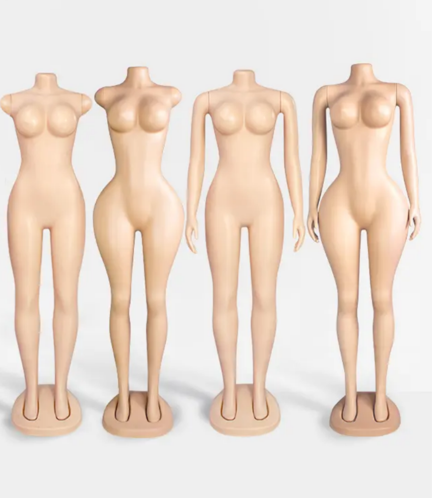 Non detachable Headless and Armless Plastic Female Mannequins Non detachable Headless and Armless Plastic Female Mannequins