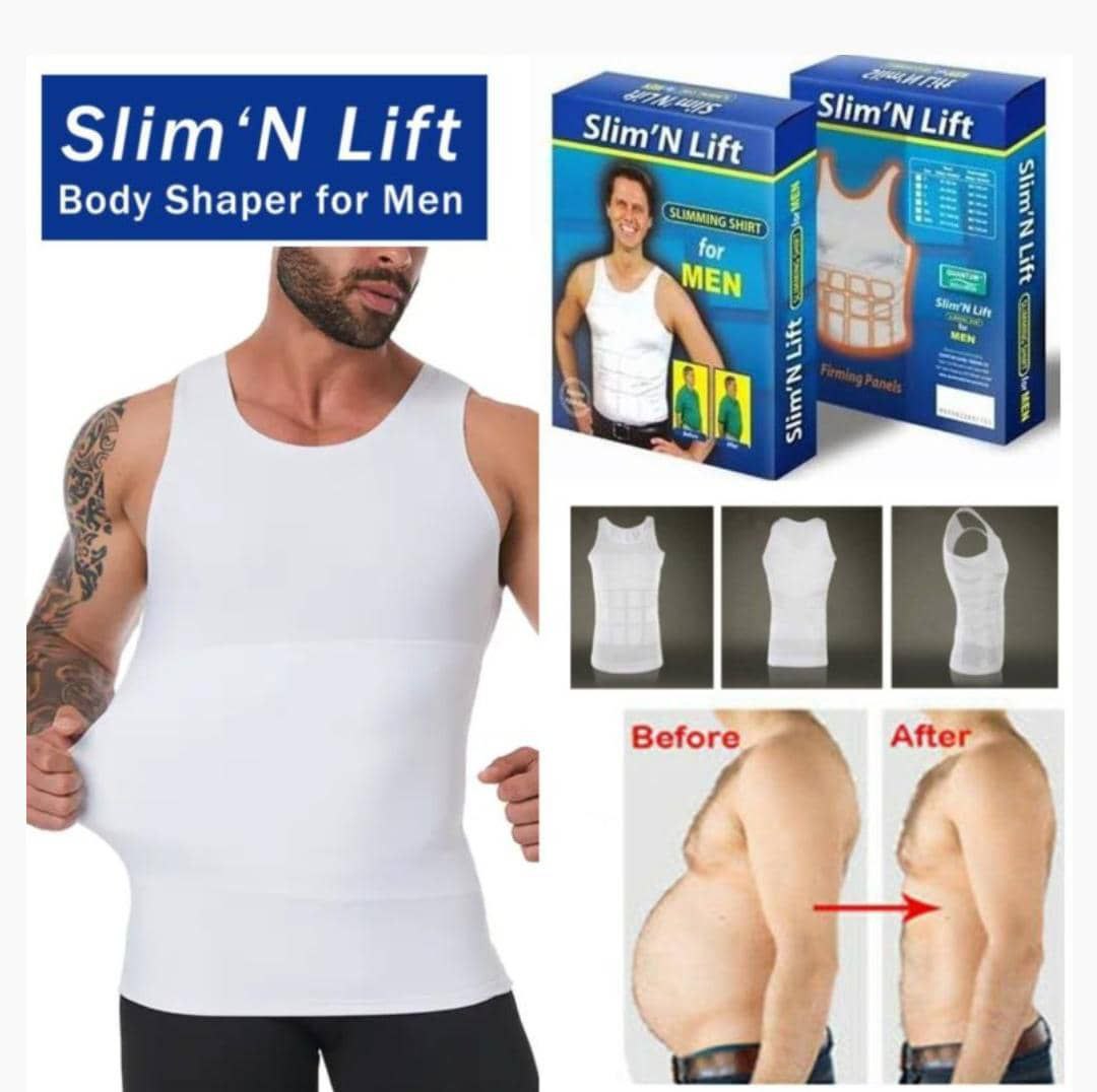 SLIM AND LIFT SLIMMING BODY SHAPER SHIRT FOR MEN