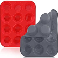 12 HOLES SILICONE BAKING PAN BAKING BOWL SOAP MOULD 12 HOLES SILICONE BAKING PAN BAKING BOWL SOAP MOULD