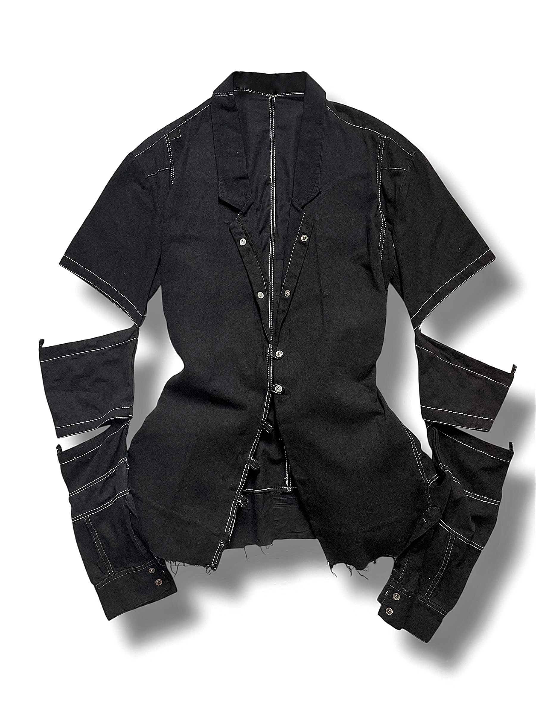 Back Tie Jacket with Double Vented Sleeves
