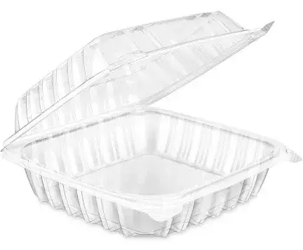 9x9x3 CLEAR HINGED CONTAINER