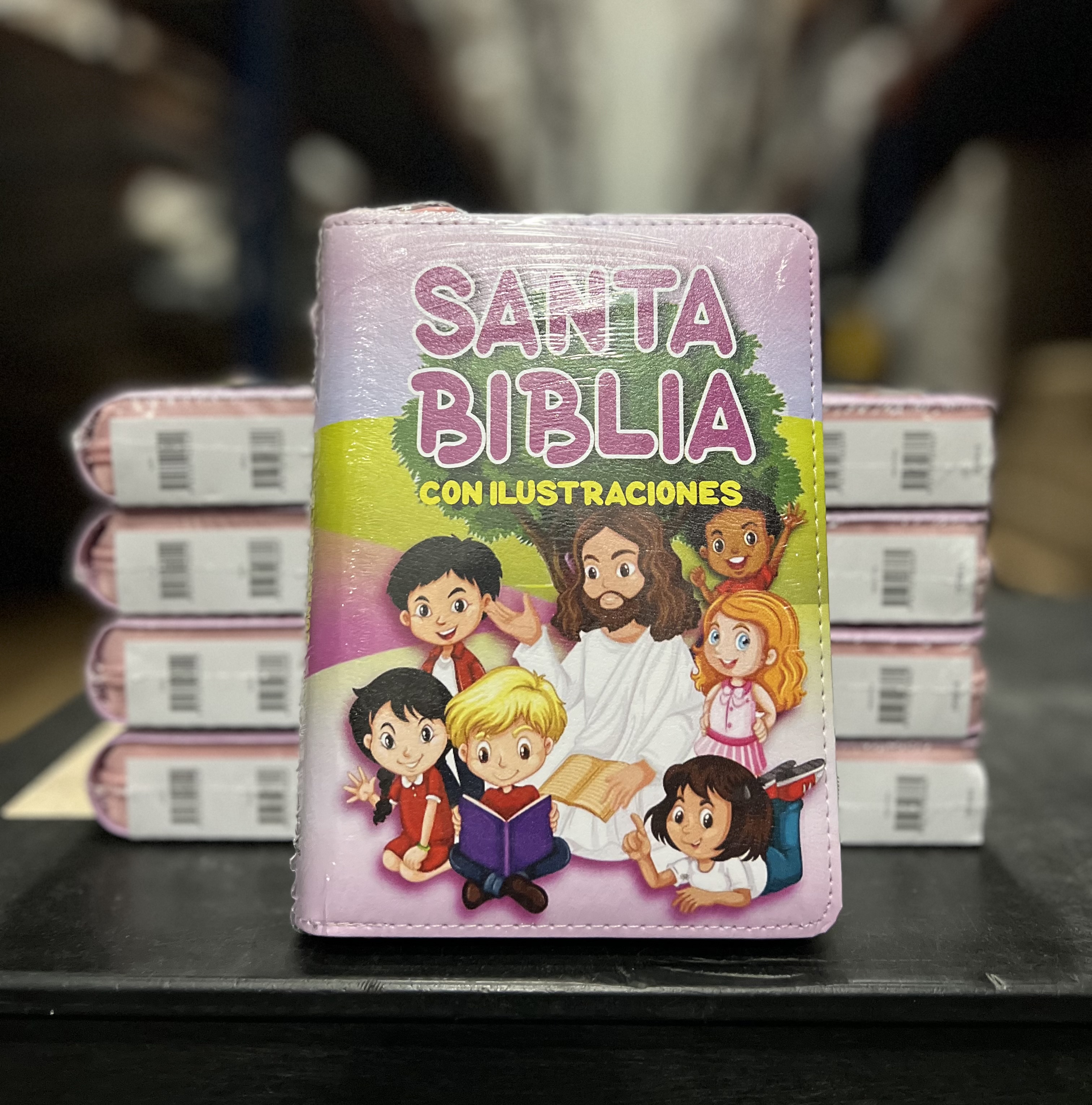 Santa Biblia para Niños / Portada de Rosada / Compacta/ Imitación Piel / Letra grande de 10 - Caja de 28 unidades Santa Biblia para Niños / Portada de Rosada / Compacta/ Imitación Piel / Letra grande de 10 - Caja de 28 unidades