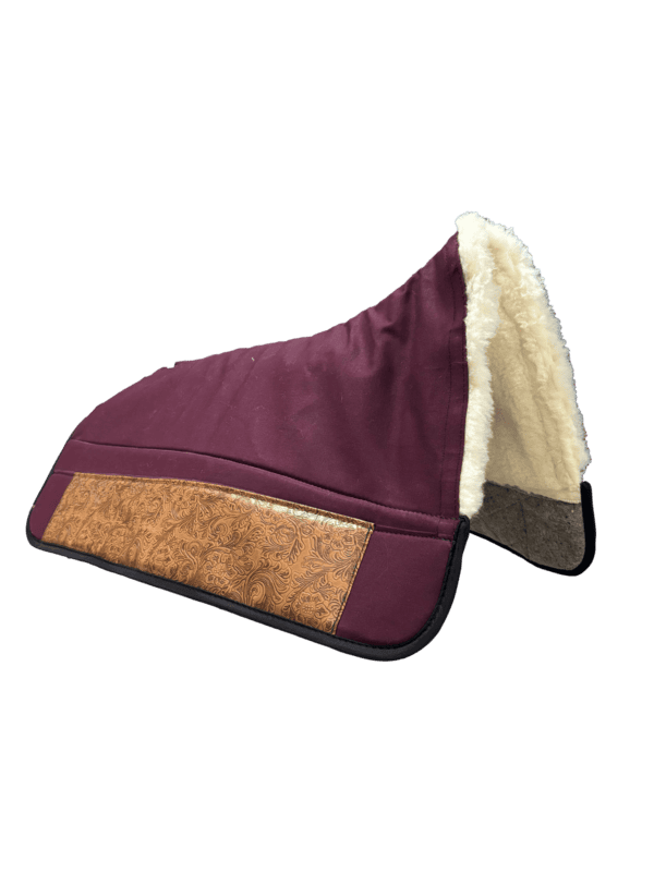 32" Burgundy Duck Western Pad-Paisley Wears! 32" Burgundy Duck Western Pad-Paisley Wears!