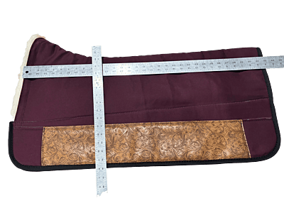32" Burgundy Duck Western Pad-Paisley Wears! 32" Burgundy Duck Western Pad-Paisley Wears!