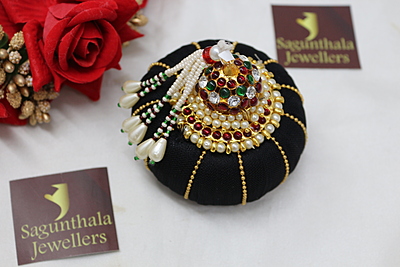 Andal Kondai - Traditional Kempstones Hair Accessory Andal Kondai - Traditional Kempstones Hair Accessory