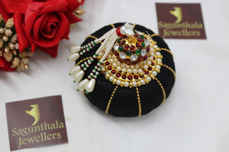 Andal Kondai - Traditional Kempstones Hair Accessory Andal Kondai - Traditional Kempstones Hair Accessory