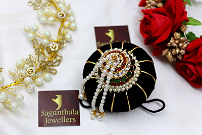 Andal Kondai - Ethnic Indian Kempstones Hair Accessory Andal Kondai - Ethnic Indian Kempstones Hair Accessory
