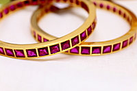 Bangles|One Gram Gold Finish|Copper|CZ/Zircon|AD Stones| Premium Quality| Repolishable - Pair of Two