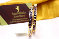 Sparkle Square One Gram Gold Bangles – Elegant CZ/AD Accents for Every Occasion! Sparkle Square One Gram Gold Bangles – Elegant CZ/AD Accents for Every Occasion!
