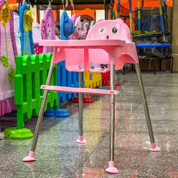 كرسي طعام اطفال لون زهري كرسي طعام اطفال لون زهري