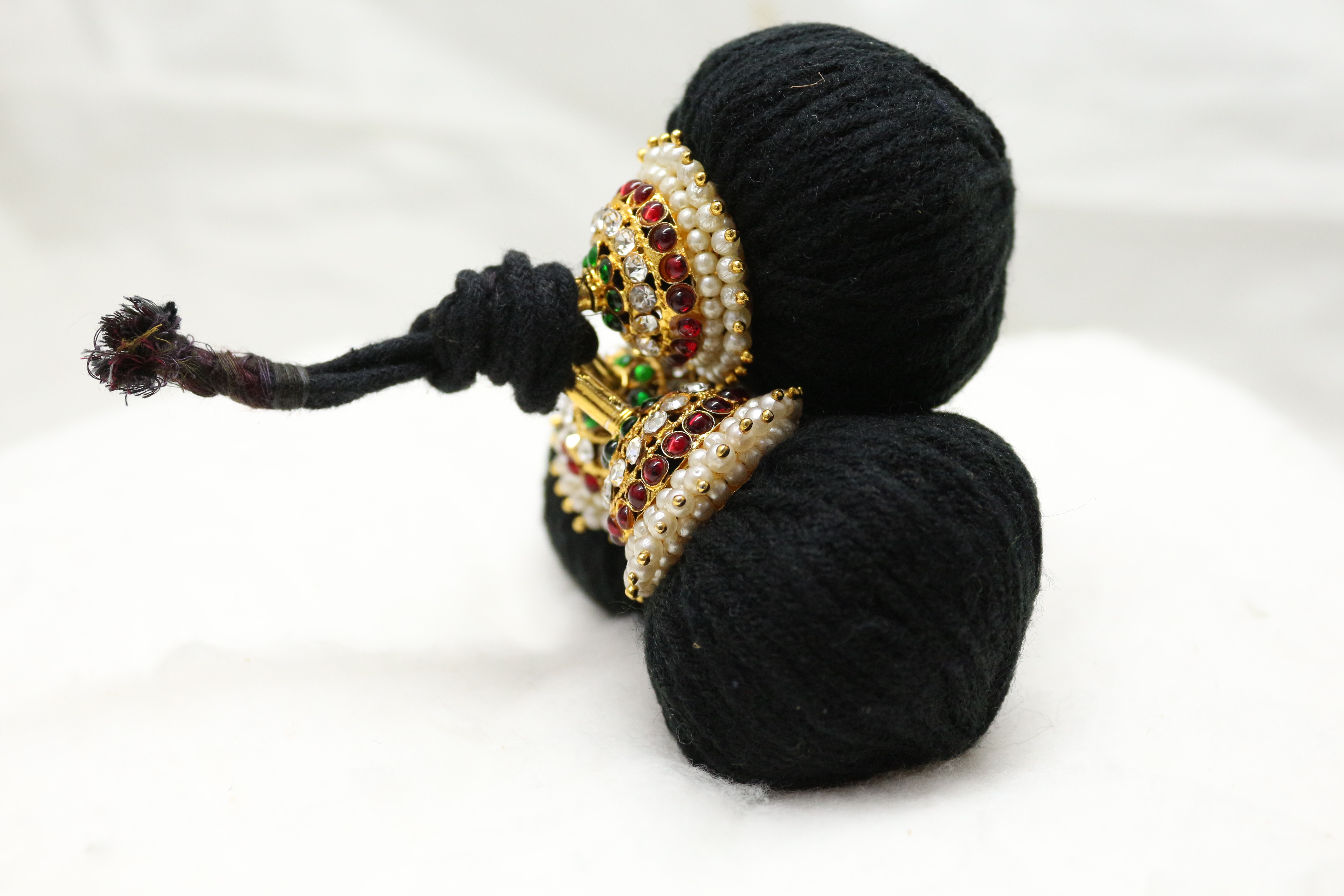 Traditional Temple Kunchalam Hair Accessory – Kempstone Bridal Kunjala | Classical Dance Ornament