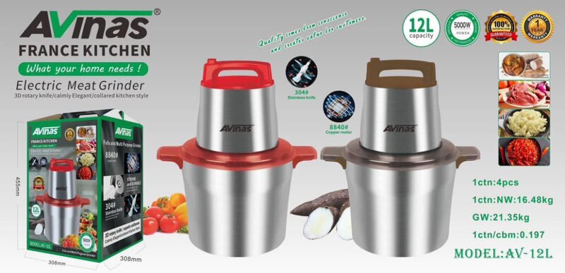 12L AVINAS YAM POUNDER FOOD PROCESSOR - 5000W 12L AVINAS YAM POUNDER FOOD PROCESSOR - 5000W
