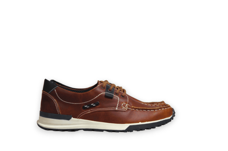 Mocasín Pianelo Miel con Muesca Talón Azul