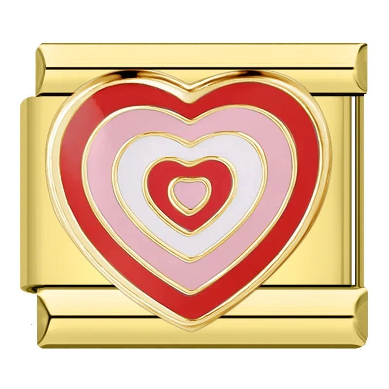 Golden Pink Hearts