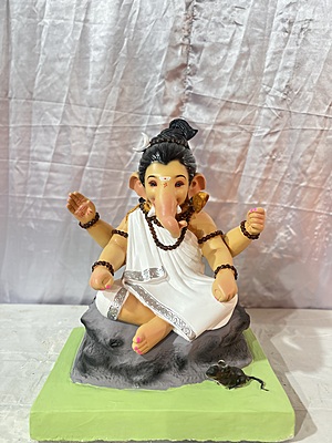 Mahadev Ganpati | POP Ganpati | 22 Inches Height | MROA-0002-POP-22-MAHAD-PROA-DNOA