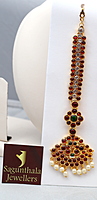 Temple Jewellery - Nethi Chutty/Maang Tikka for Bharathanatyam/Classical Performances/Bridal
